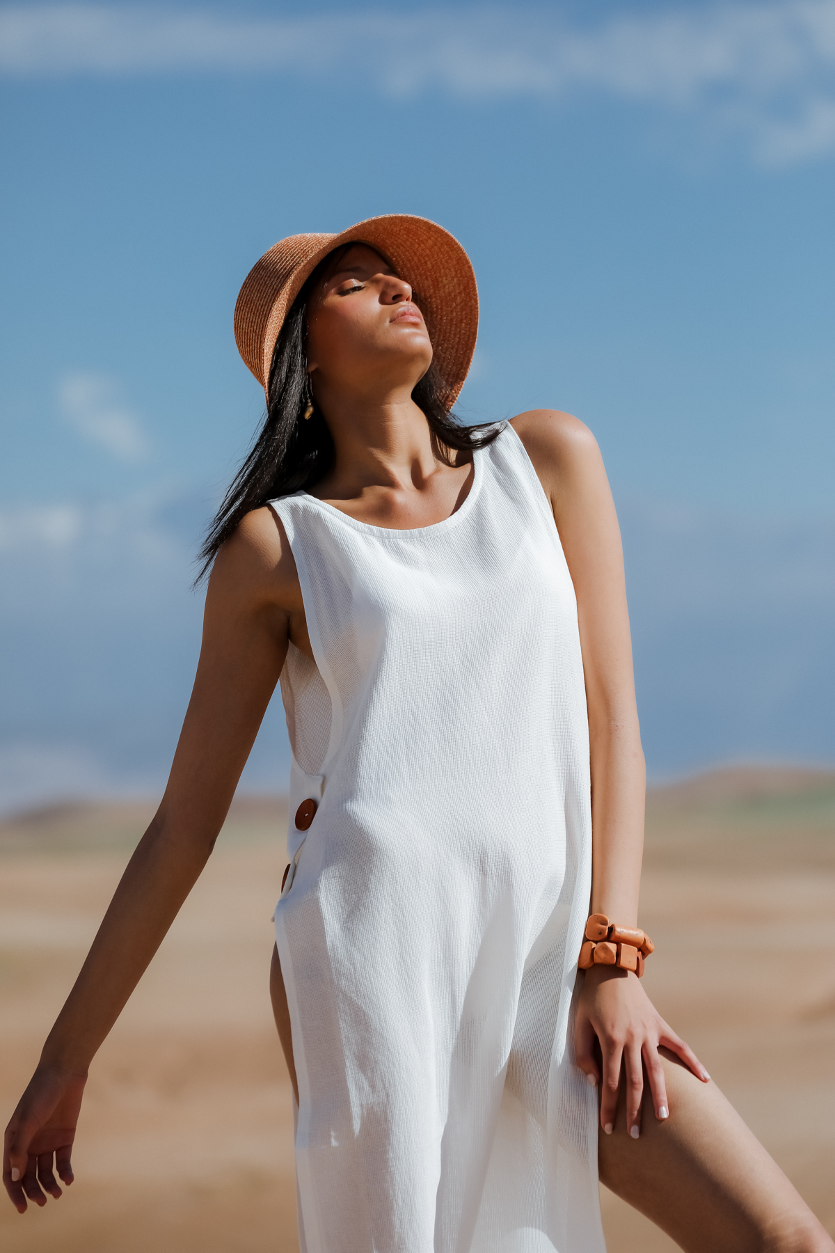 YASMINE %100 PAMUK PLAJ ELBİSE