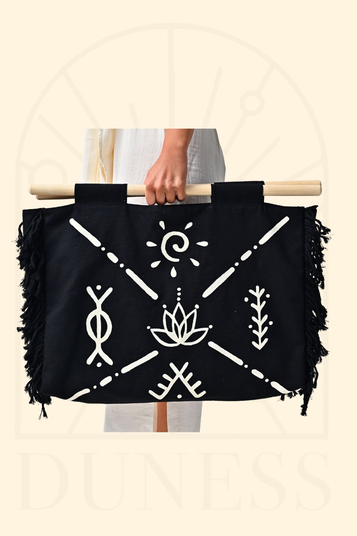 ZENA % 100 KETEN ETNİK ÇANTA